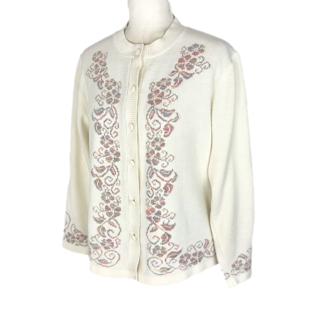 D'Allaird's vintage cream cardigan